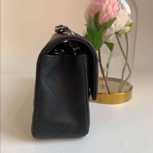 SOLD Chanel 18C Black Matte Caviar Mini Rectangle - Picture 5 of 8